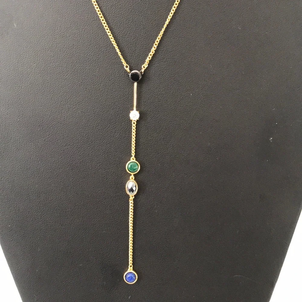 Belkin New (I) Gold drop necklace